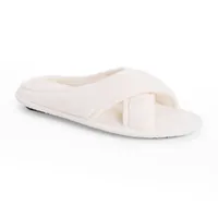 Muk Luks Ada Crossband Womens Slip-On Slippers