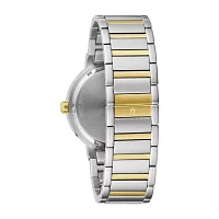 Bulova Futuro Mens Two Tone Stainless Steel Bracelet Watch 98c123