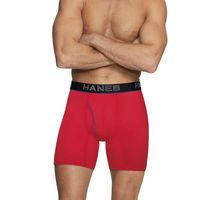 Hanes Ultimate Comfort Flex Fit Ultra Lightweight Bonus Pack Mens 5 Boxer Briefs