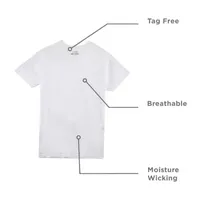 Stafford Dry + Cool Breathable Mesh Mens 4 Pack Short Sleeve Crew Neck Moisture Wicking T-Shirt