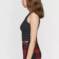 Forever 21 Good Times Side Cinch Womens Juniors Square Neck Sleeveless Tank Top