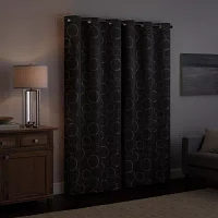 Eclipse Meridian Blackout Grommet Top Single Curtain Panel