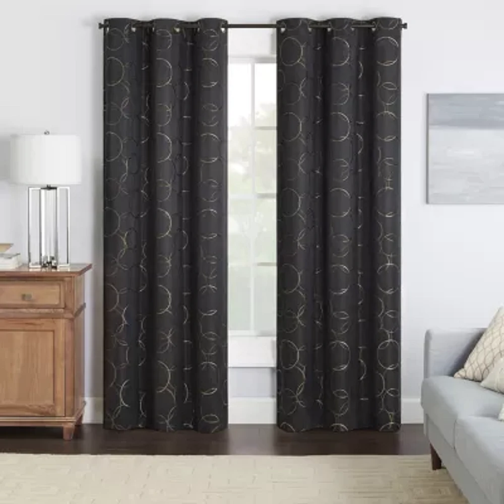 Eclipse Meridian Blackout Grommet Top Single Curtain Panel