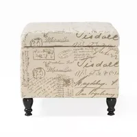 Parisian Storage Ottoman