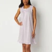 Adonna Ruffle Chemise Womens Sleeveless Scoop Neck Nightgown