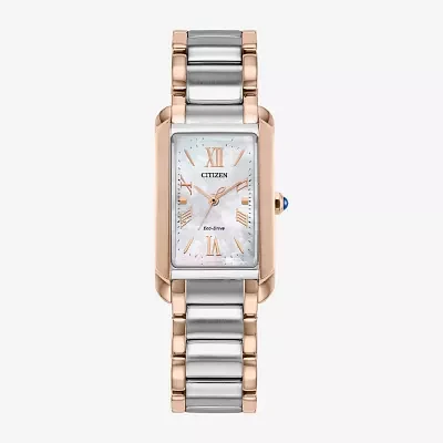 Citizen Womens Two Tone Stainless Steel Bracelet Watch Ew5624-54y