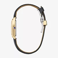 Citizen Womens Black Leather Strap Watch Ew5622-09p
