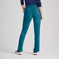 Barco Unify Bup601 Purpose 5-Pocket High-Rise Slim Leg Womens Petite Stretch Fabric Moisture Wicking Scrub Pant