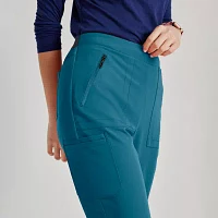 Barco Unify Bup601 Purpose 5-Pocket High-Rise Slim Leg Womens Plus Tall Stretch Fabric Moisture Wicking Scrub Pant