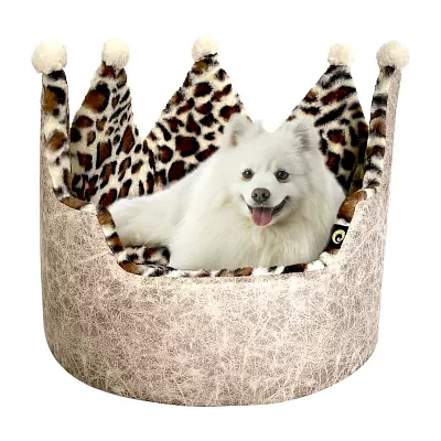 Precious Tails Crown Taupe Pet Beds