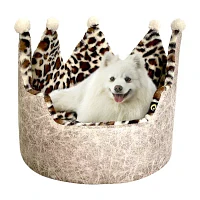 Precious Tails Crown Taupe Pet Beds