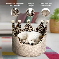 Precious Tails Crown Taupe Pet Beds