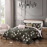 Bebejan Jasmine Flowers 5-pc. Midweight Reversible Comforter Set