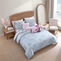 Bebejan Blooming Peonies 5-pc. Midweight Reversible Comforter Set