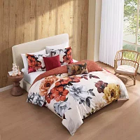 Bebejan Carnelian Flora 5-pc. Midweight Reversible Comforter Set