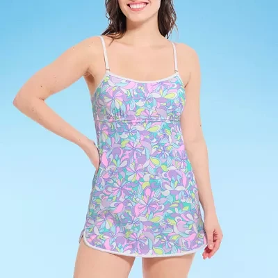 Decree Womens Abstract Swim Dress Juniors