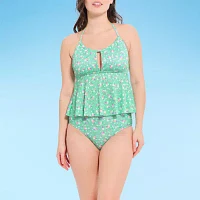 Decree Floral Tankini Swimsuit Top Juniors
