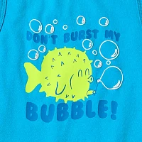 Okie Dokie Toddler & Little Boys Crew Neck Tank Top