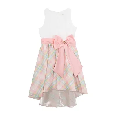 Rare Editions Big Girls Sleeveless Fit + Flare Dress