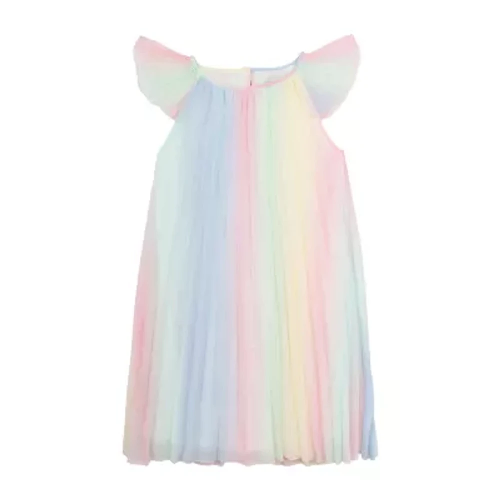 Rare Editions Big Girls Short Sleeve Flutter A-Line Dress