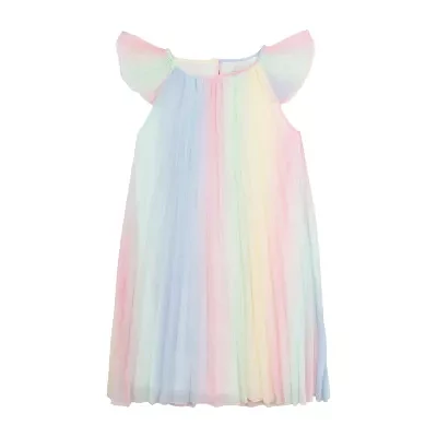 Rare Editions Big Girls Short Sleeve Flutter A-Line Dress