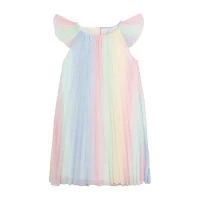 Rare Editions Big Girls Short Sleeve Flutter A-Line Dress