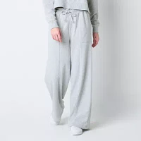 Arizona Womens Wide Leg Sweatpant-Juniors