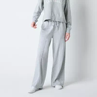 Arizona Womens Wide Leg Sweatpant-Juniors