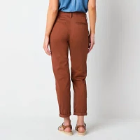 St. John's Bay Women's  Relaxed Fit Girl Friend Chino Pant