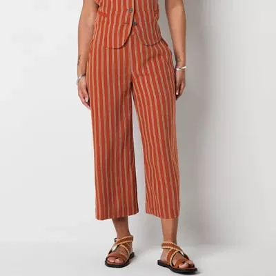 a.n.a Womens High Rise Regular Fit Cropped Pant