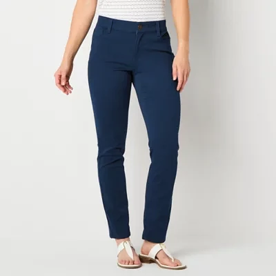 Liz Claiborne Sara Womens Mid Rise Slim Fit Skinny Jean