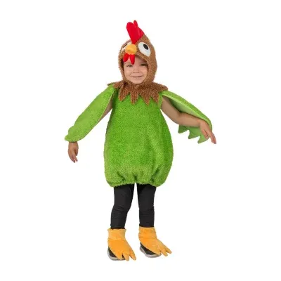 Unisex Green Rooster 4-pc. Costume