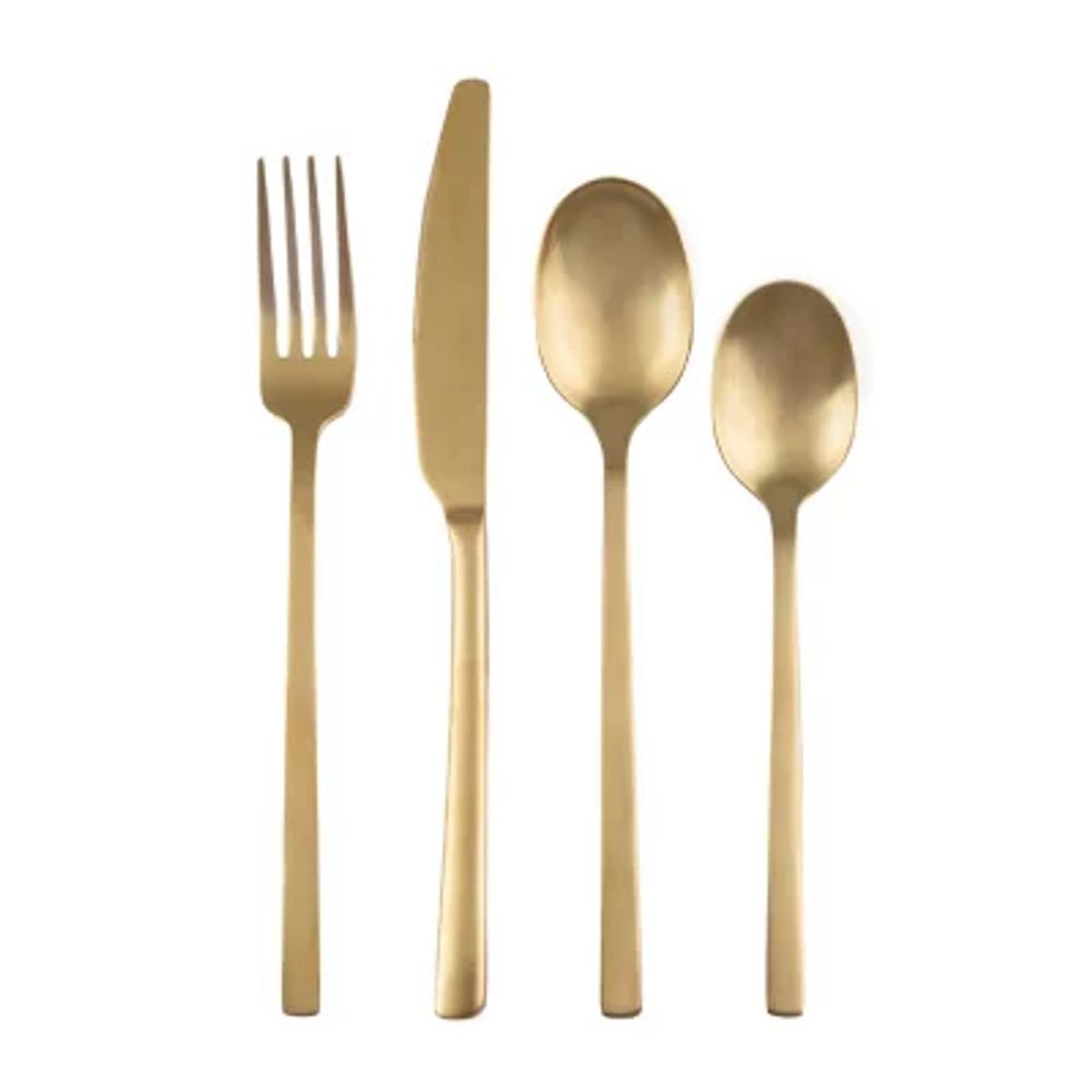 Cambridge Beacon Gold 16-pc. Flatware Set