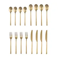 Cambridge Beacon Gold 16-pc. Flatware Set