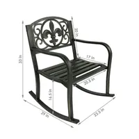 Sunnydaze Patio Collection Patio Rocking Chair