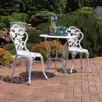 Sunnydaze Patio Collection 3-pc. Bistro Set Rust Resistant