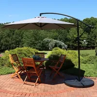 Sunnydaze® 9-Foot Offset Patio Umbrella With Crank Lift