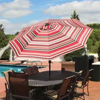Sunnydaze® 9-Foot Solar Patio Umbrella with Tilt Crank