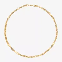 Shaquille O'Neal XLG Stainless Steel 24 Inch Solid Wheat Chain Necklace