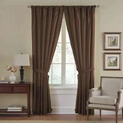 Elrene Home Fashions Versaille Light-Filtering Rod Pocket Single Curtain Panel