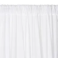 Elrene Home Fashions Bianca Tassle 100% Cotton Embellished Light-Filtering Rod Pocket Single Curtain Panel