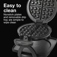 Proctor Silex Flip Belgian Waffle Maker With Nonstick Grids