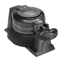 Hamilton Beach Double Belgian Waffle Maker With Removable Plates