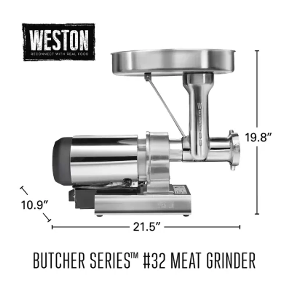 Weston Butcher Series #32 Meat Grinder And Sausage Stuffer