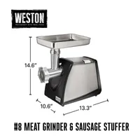Weston #8 Electric Meat Grinder & Sausage Stuffer