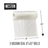 Weston 3-Pack 8" X 22' Vacuum Sealer Bag Rolls