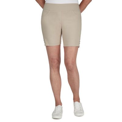 Hearts Of Palm Womens Mid Rise Pull-On Short