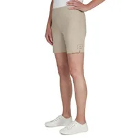 Hearts Of Palm Womens Mid Rise Pull-On Short