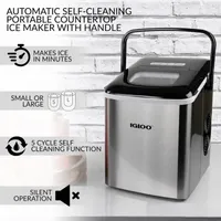 Igloo 26 Lb Self Cleaning Ice Maker with Carrying Handle