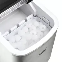 Igloo 26 Lb Self Cleaning Ice Maker with Carrying Handle